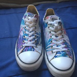 Floral/ Tropical Print Converse